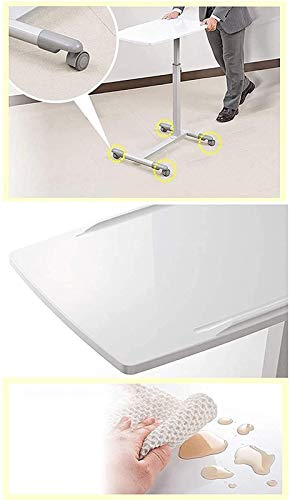 Machinery Parts Portable Laptop Desk with Side Table Brown