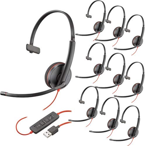 Plantronics Blackwire 3210, USB-A Headset (10 Pack)