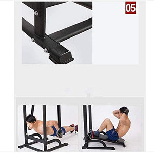 HMBB Strength Training Equipment Strength Training Dip Stands Multi Function Pull Up Bar Dip Station for Streorngth Training Wkout Abdominal Exercise Full Body Strength Training