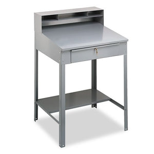 TENNSCO SR57MG Open Steel Shop Desk, 34-1/2w x 29d x 53-3/4h, Medium Gray