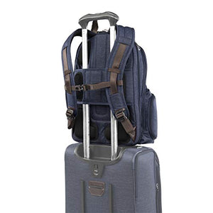 Travelpro Platinum Elite - 17-Inch Business Laptop Backpack, True Navy, 17.5-Inch