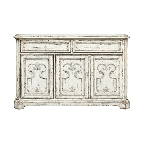 Coast to Coast Outsider Vintage Cream Credenza, 64.5 x 41 x 15