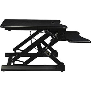 Lorell Sit-to-stand Gas Lift Desk Riser, Black