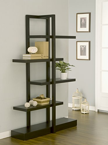 ioHOMES Lydia 5-Shelves Display Stand, Cappuccino