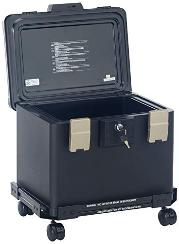 Honeywell Safes & Door Locks - Honeywell Safes & Door Locks Fire Waterproof Filing Safe Box Chest with Wheel Cart 1106W, Medium, navy blue, "33 x 24""