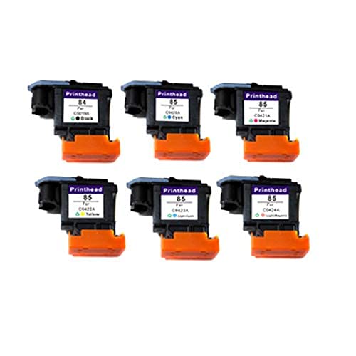 zzsbybgxfc Accessories for Printer PRTA35661 C5019A C9420A C9421A C9422A C9423A C9424A Printhead Replacement for HP 84 85 30 90R 130 Print Head - (Type: Y) (Color : 1SET)