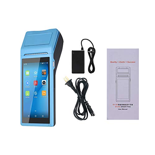 Aibecy1 All in One Handheld PDA Printer Smart POS Terminal Wireless Portable Printers Intelligent Payment Terminal Function BT/WiFi/USB OTG/ 3G Communication, Blue, 3G&1D&NFC&US Plug