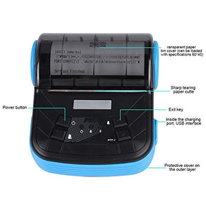 Mini USB Wireless Thermal Bill Printer, 80mm Portable Thermal Receipt Printer for/Android, Widely Used in Supermarkets, Shopping Malls, Restaurants(US)