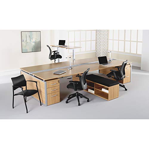 Lorell 25981 Mesh-Back Drafting Sitting Stool, 30" x 18" x 29", Black