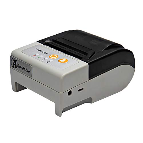 AFFORDABLE Thermal Receipt Printer, Android Bluetooth Mobile Printer with Auto Cutter, 2 Inches 58MM Printer with Belt Pouch for Business ESC/POS, Does Not Support iOS Devices Square