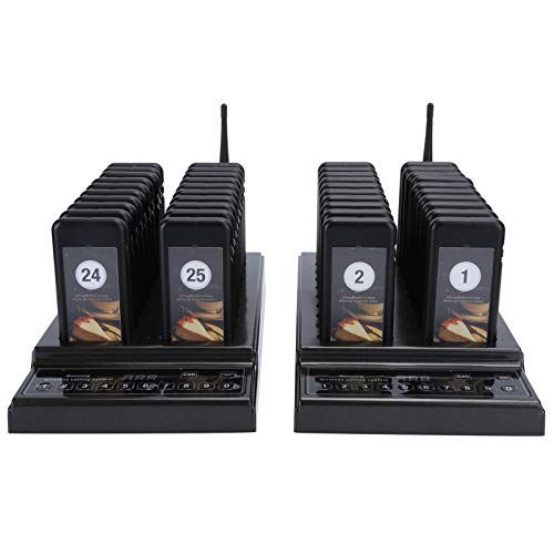 CUIFATI Wireless Restaurant Pager System with Dual Host - 1000m Range