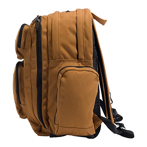 Carhartt Force Pro Backpack 17-Inch Laptop Sleeve and Portable Charger Compartment, Brown, One Size
