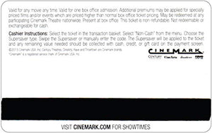 20 Cinemark Theatre Platinum Supersaver Movie Tickets (Save $35+)