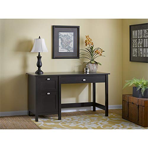 Bush Furniture Broadview Computer Desk with Drawers in Espresso Oak