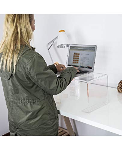 Source One Keyboard Stand, Laptop Stand Riser, Ergonomic Sit Stand Calorie Burning (1-Pack 12 Inch)