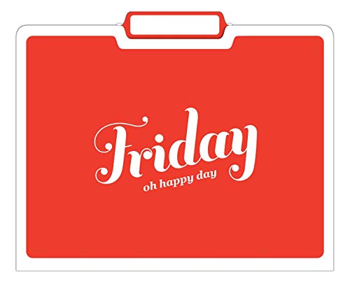 Knock Knock Days of the Week File Folders Set, Daily / Weekly Organizer Files (Set of 6, 11.5 x 9-inches)