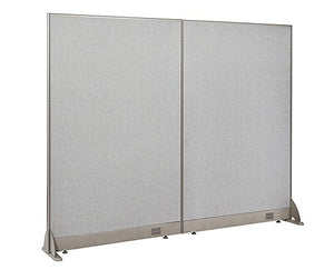 GOF Freestanding Office Partition, Large Fabric Room Divider Panel - 72" W x 60" H