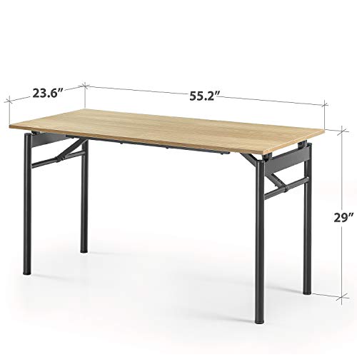 Zinus Mare Folding Desk 55 Inch Computer Workstation Table