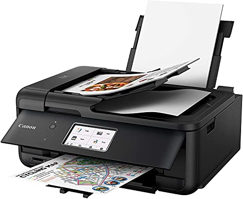 Canon All-in-One Printer for Home Office Copier Scanner Fax Auto Document Feeder Photo and Document Printing Airprint (R) and Android Printing + Bonus Set of Ink and Printer Cable