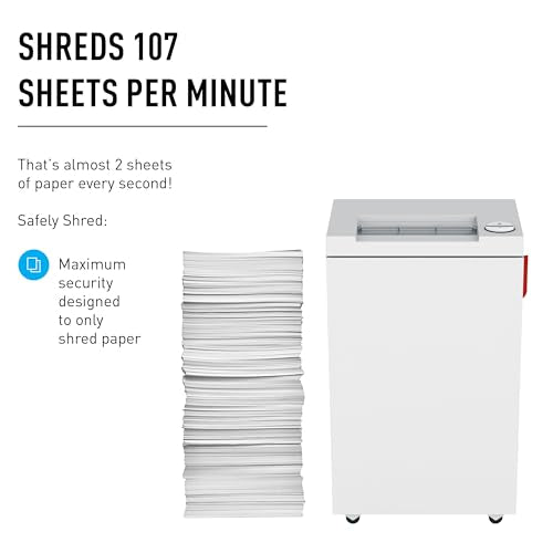ideal. High Security Super Micro Cut Deskside Paper Shredder, 5-7 Sheet, 9 Gal. Bin, 1/2 HP Motor, P-7 Security Level