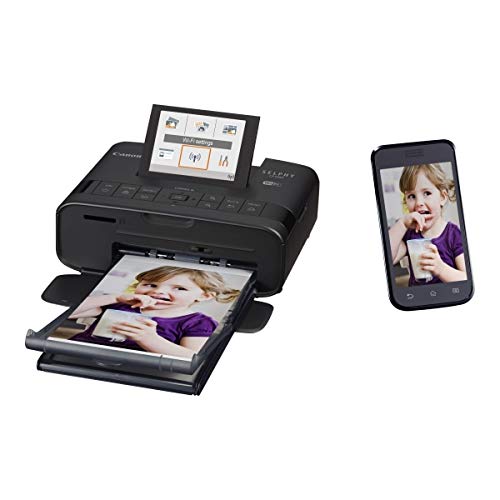 Canon Selphy CP1300 Wireless Compact Photo Printer with AirPrint and Mopria Device Printing, Black (2234C001)