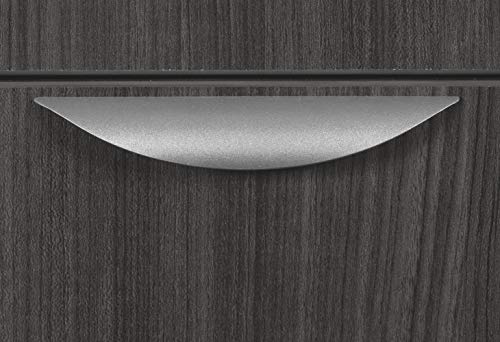 Regency Legacy Stand Set with Lateral Files, Storage Cabinet, Bookcase Ends - 85" x 46", Ash Grey