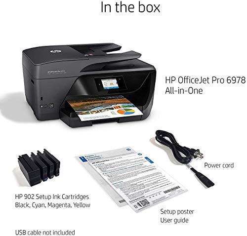 HP OfficeJet Pro 6978 All-in-One Wireless Printer, HP Instant Ink or Amazon Dash replenishment ready (T0F29A)