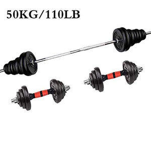 Wildmont Adjustable Weights Dumbbell Set, 110 Lbs Free Weights Barbell Dumbbell Weights Set For Men&Women, Fitness Equipment Dumbbell Weights Set For Home Gym, Strength Training Weights Set (110LB #4)