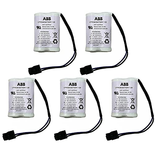 (Pack of 5) 3HAC044075-001/01 7.2V 3600mAh Lithium Battery for ABB Robot CPU SMB ABBTA521 ABB3HAC16831-1