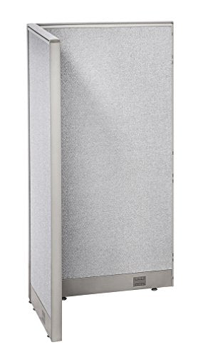 GOF Freestanding L Shaped Office Partition - Large Fabric Room Divider Panel 30" D x 30" W x 60" H