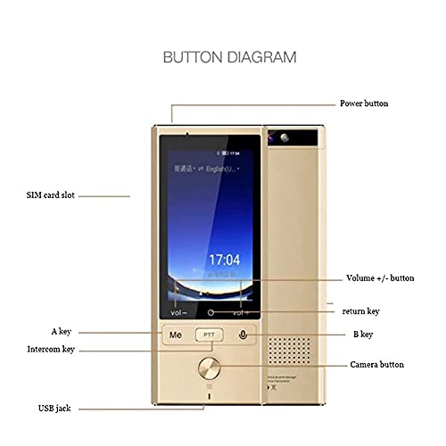 inBEKEA Language Translator Device, Two-Way Interpreter 2.4" Touch Screen, WiFi/Hotspot, 75 Languages - Silver