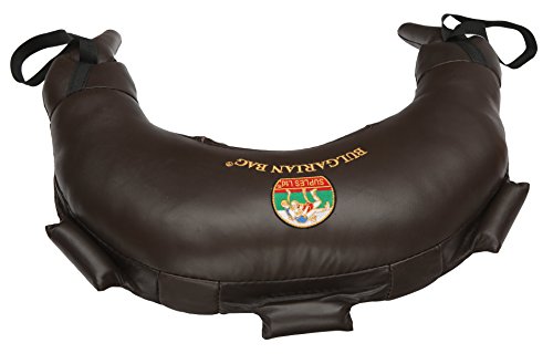 Bulgarian Bag Suples Original - Genuine Leather Size XXL (75 lb.) (Fitness, Wrestling, Judo, Grappling, Functional Training, MMA, Sandbag), Brown