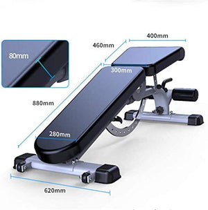 HMBB Bench Press Weight Bar Bench Press Bench Strength Training Multiuse Exercise Workout Bench Weight Bench Sit Up Strength Training Equipment for Home Gym for Full Body Workout