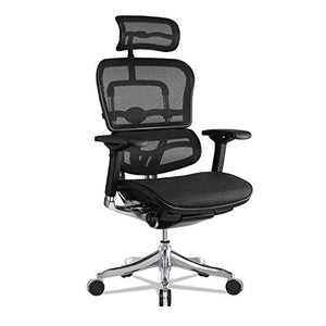 Eurotech Ergohuman Elite High-Back Chair, Black