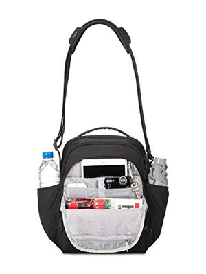 Pacsafe Metrosafe LS250 Lightweight Anti Theft Shoulder Bag, 12 Liter - Black
