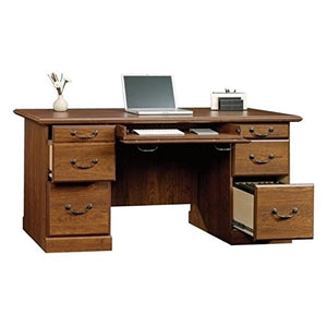 Bowery Hill Executive Desk in Milled Cherry