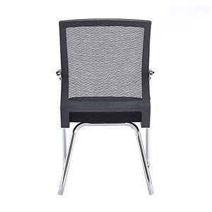 None Mesh Back Upholstered Fabric Seat Ergonomic Chairs Set of 6 - Color: Set of 6 Chairs