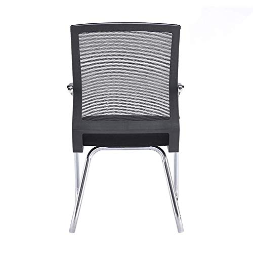 Mesh Back Upholstered Fabric Seat Ergonomic Chair Set - Set of 6 Chairs