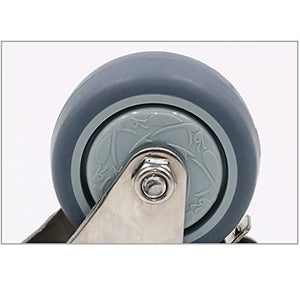 IkiCk Office Chair Swivel Caster Wheels - Grey 38mm/1.5in & 50mm/2in