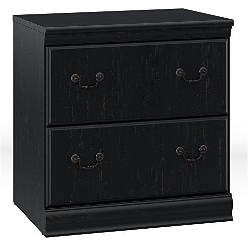 Bush Furniture Birmingham Lateral File Cabinet in Antique Black