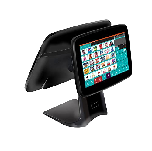 MEETSUN All in One POS System,Cash Register for Retail,Includes Touch Screen Cash Register,80MM Thermal Printer,Cash Drawer,handfree Barcode Scanner,Windows 10,POS Software (700-LS003)