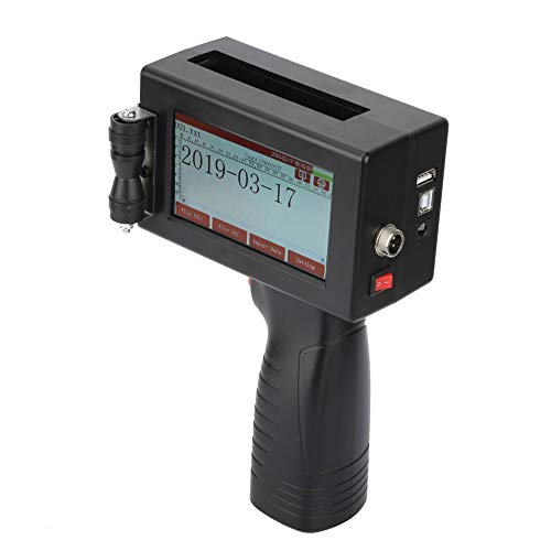 Handheld Inkjet Printer 300DPI with Touch Screen, Date QR Code Label Logo Trademark Printing Machine
