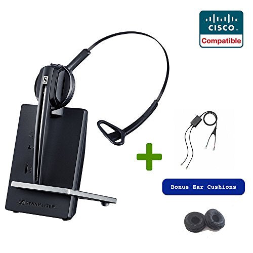 Global Teck Bundle w/Cisco Compatible Wireless Headset And Cisco EHS included | Phones: 6945, 7841, 7861, 7962g, 7965g, 7975g, 8811, 8841, 8845, 8851, 8861, 8865