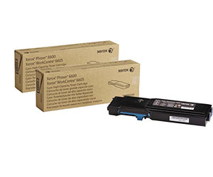 Xerox Phaser 6600/ WorkCentre 6605 Cyan High Capacity Toner-Cartridge (6,000 Pages) - 106R02225