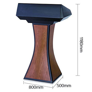 None Lectern Podium Stand - Standing Reading Desk for Conference Rooms, Churches, and Schools