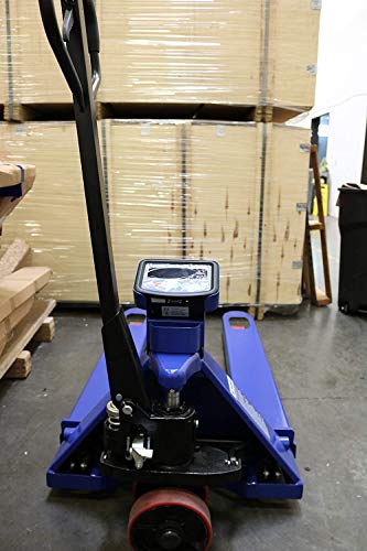 Pallet Jack Scale with Built-in Thermal Printer 5,000 x 1 lb Capacity 48"x27" Fork Size
