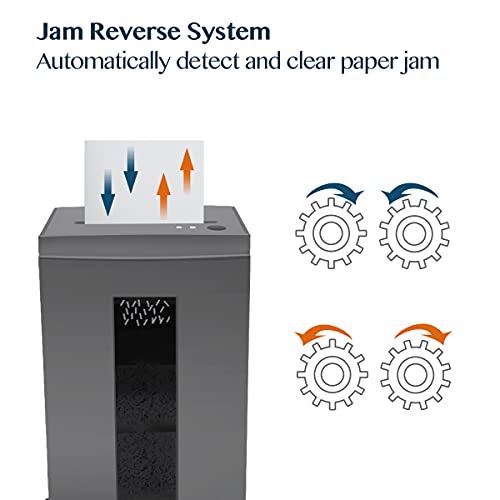 WOLVERINE High Security 10-Sheet Micro Cut Shredder SD9612 - 40 Mins Run Time, 6 Gallon Bin