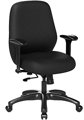 Office Star High Intensity Use Ergonomic Chair with 2-To-1 Synchro Tilt, Black