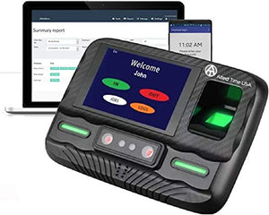Biometric Employee Time Clock with Online Reporting - Face, Palm, Finger, Badge, WiFi Ready (#CB4000)