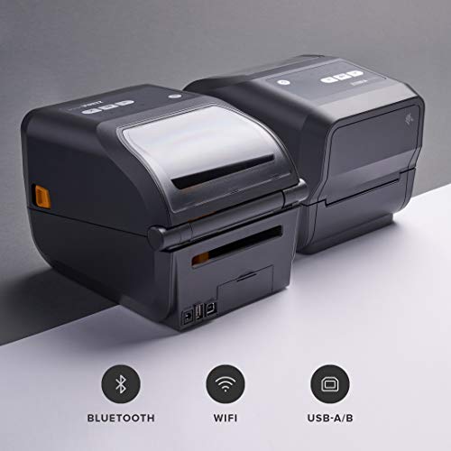 Zebra ZD420t Thermal Transfer Desktop Printer 203 dpi Print Width 4 in WiFi Bluetooth USB ZD42042-T01W01EZ